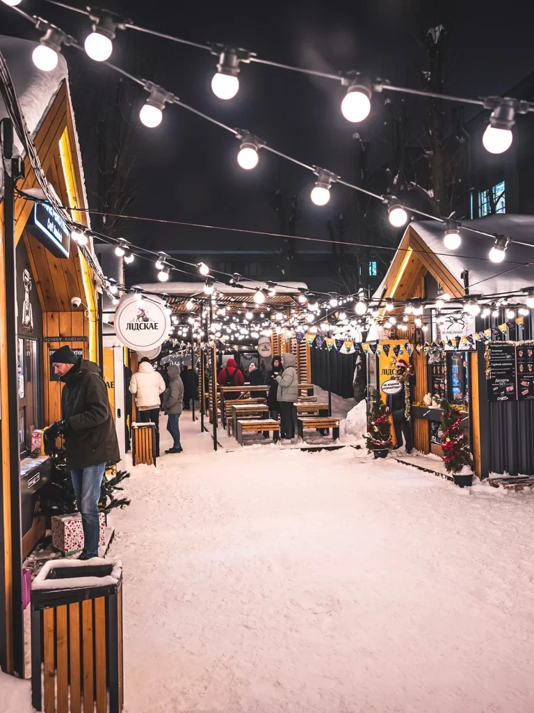 Лидбир Двор зимой