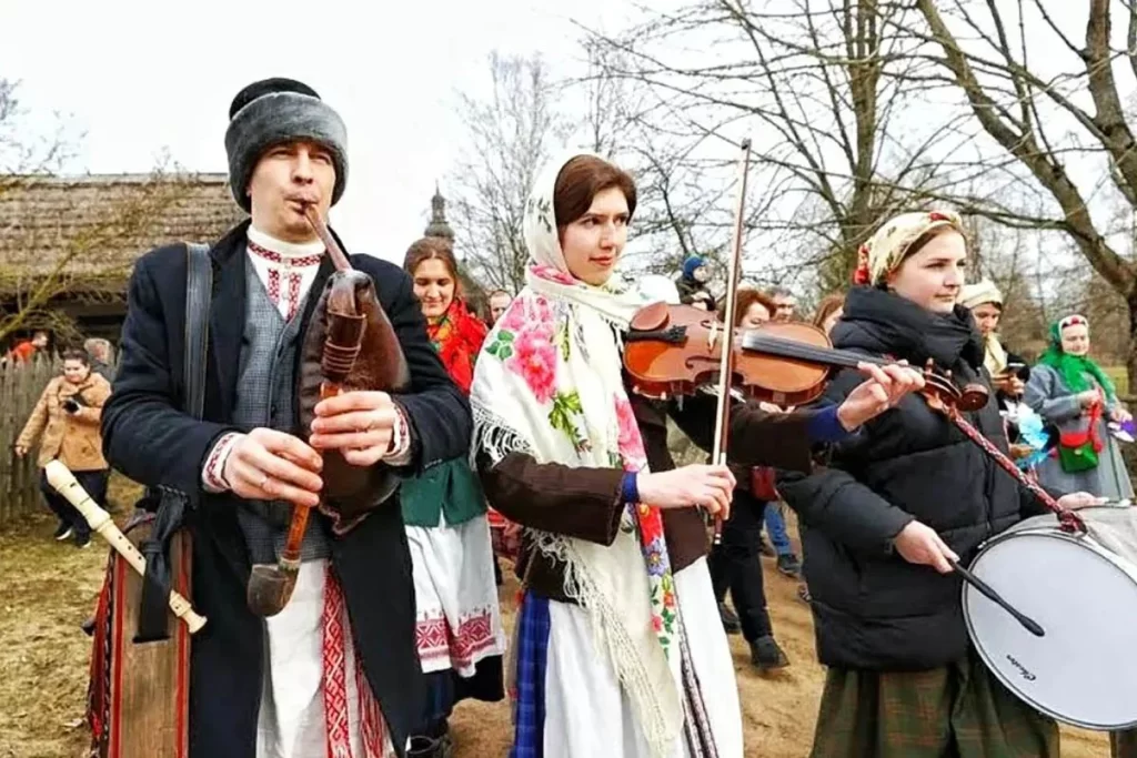 Народный обряд в Озерце, Беларусь
