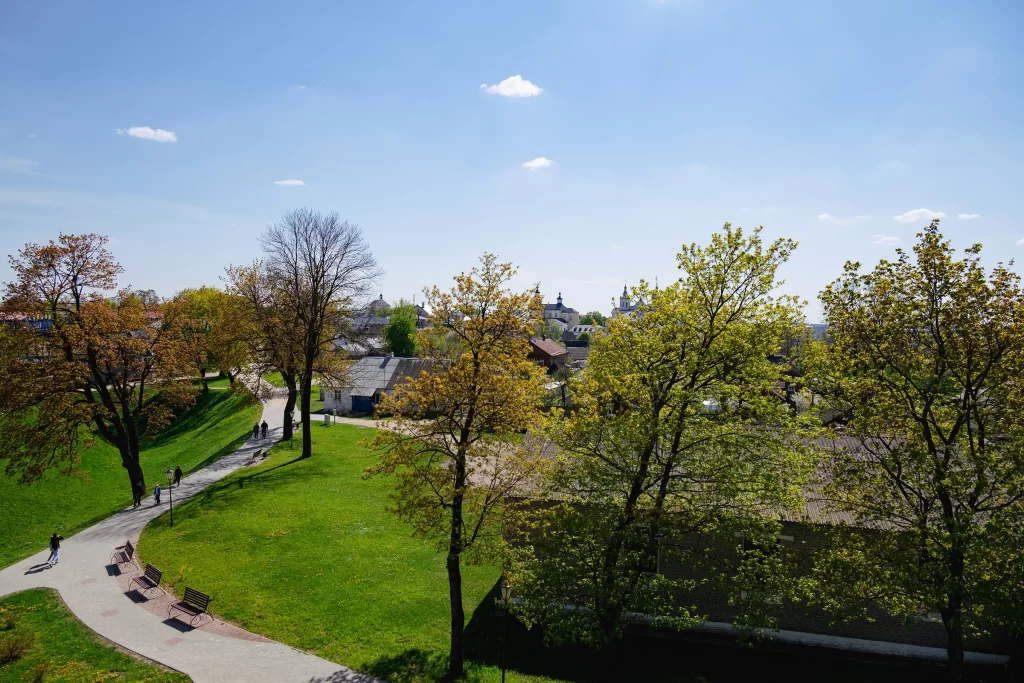 Вид с кургана Адама Мицкевича, Новогрудок, Беларусь