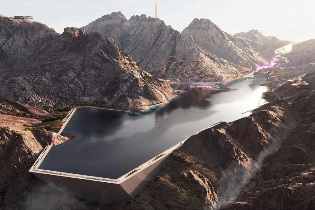Проект горнолыжного курорта Trojena в Саудовской Аравии