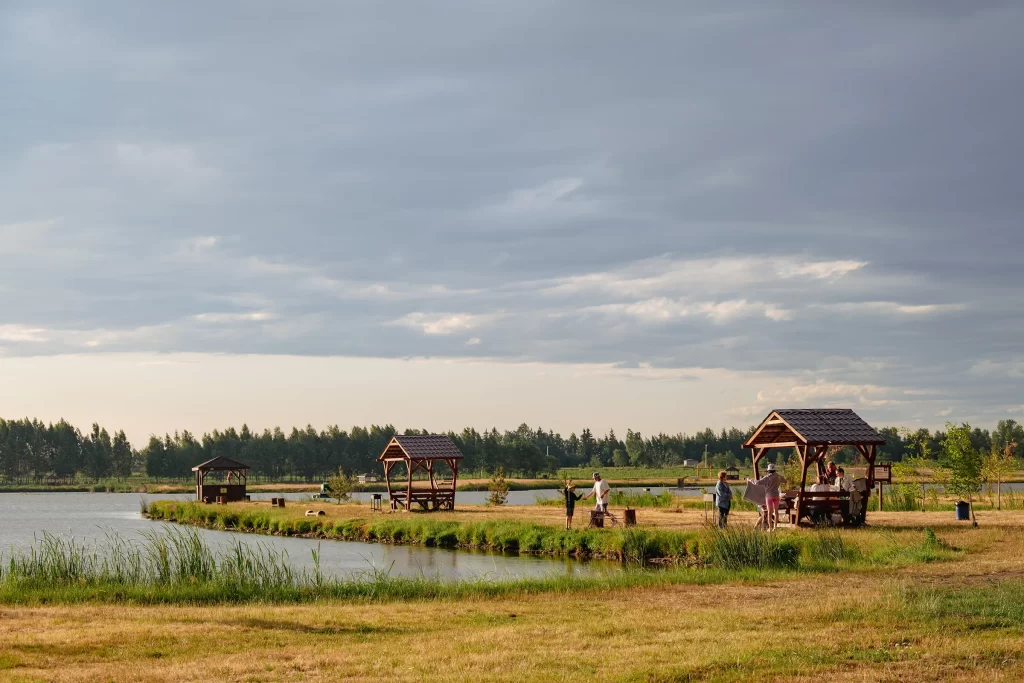Беседки в экопарке "Акварель", Беларусь