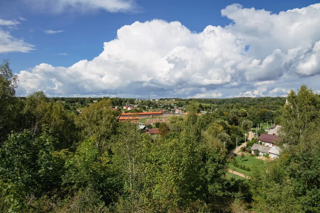 Вид с Юрьевой горы в Крево, Беларусь