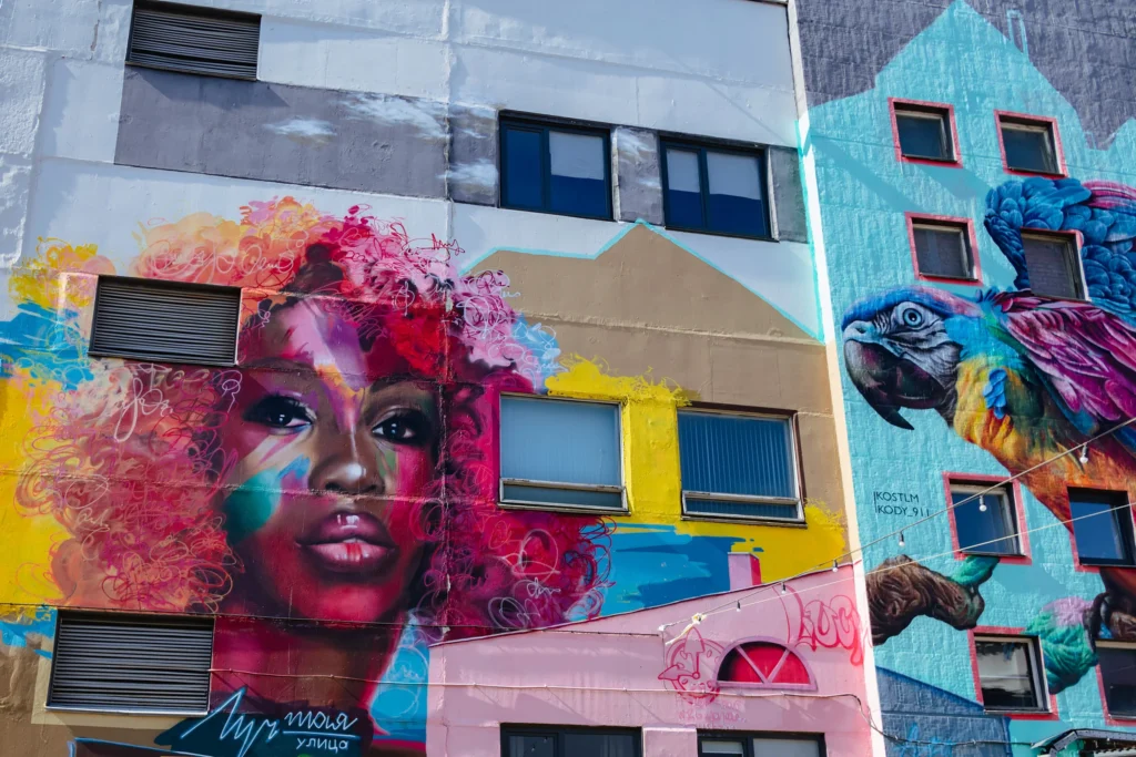 Граффити на Лучшей улице в Минске, Беларусь